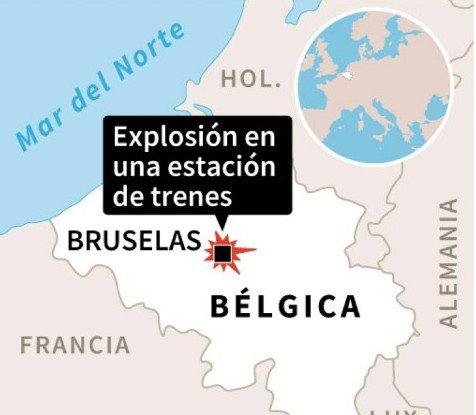 Bélgica: identifican sospechoso de atentado en estación de tren