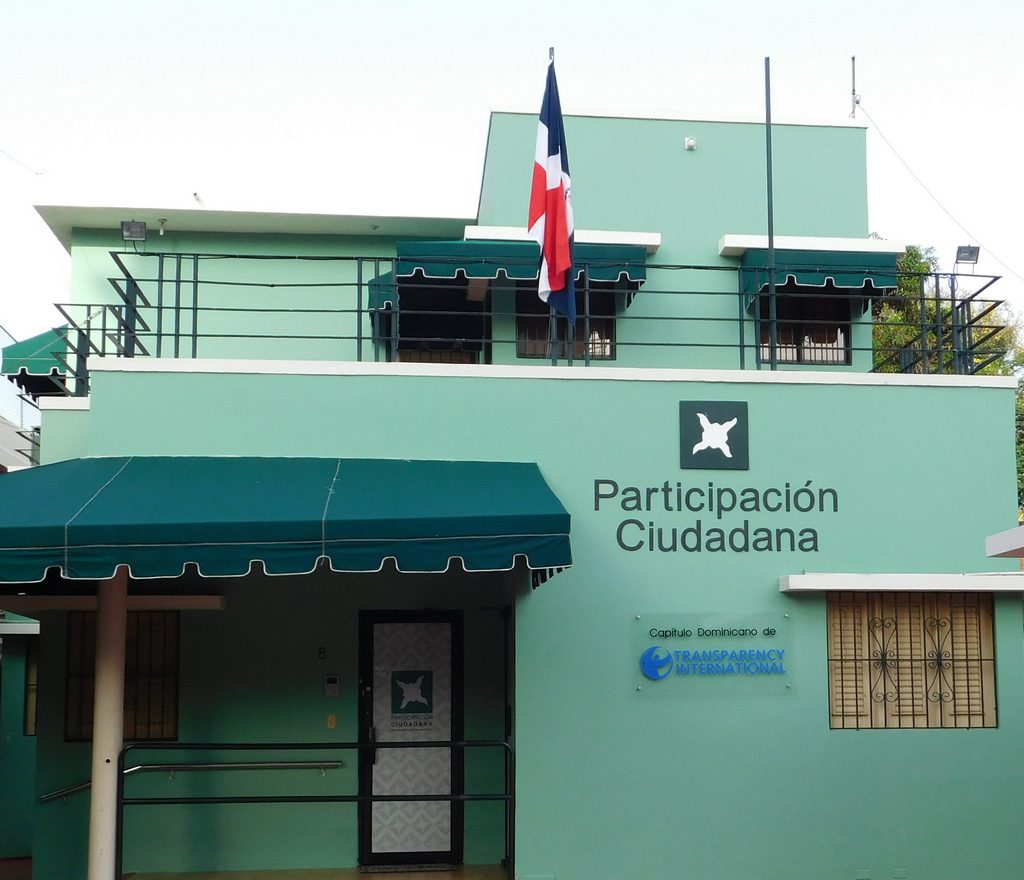 Fachada de la sede del movimiento cívico Participación Ciudadana.
