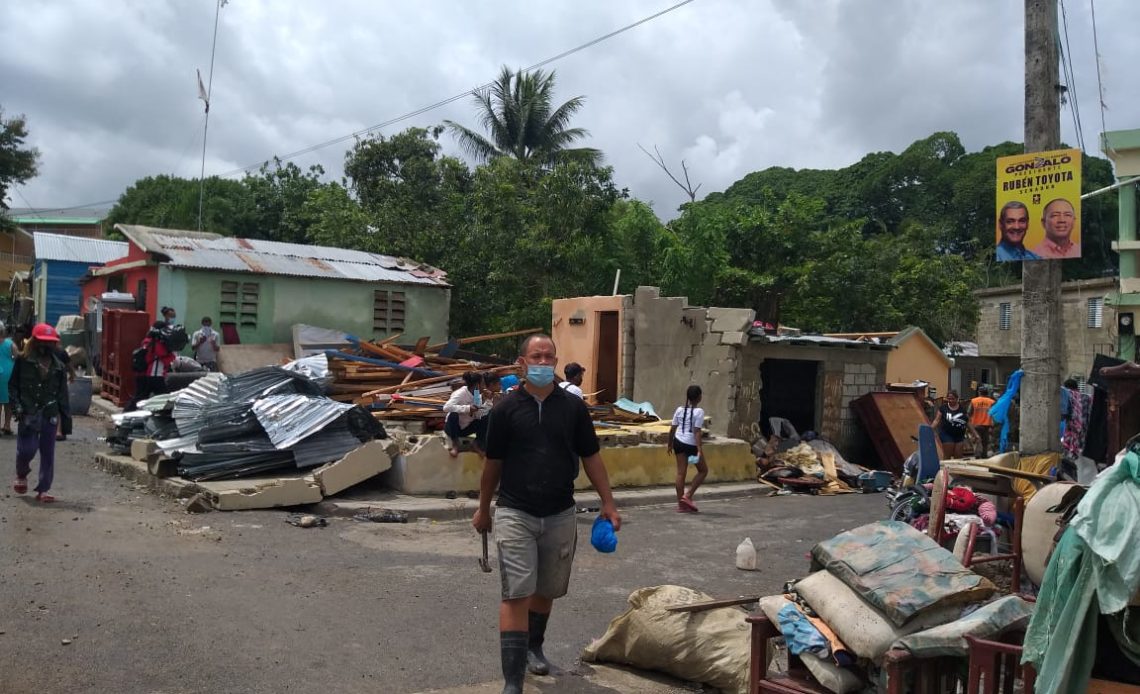 Hato Mayor, provincia afectada por la tormenta tropical Isaías.