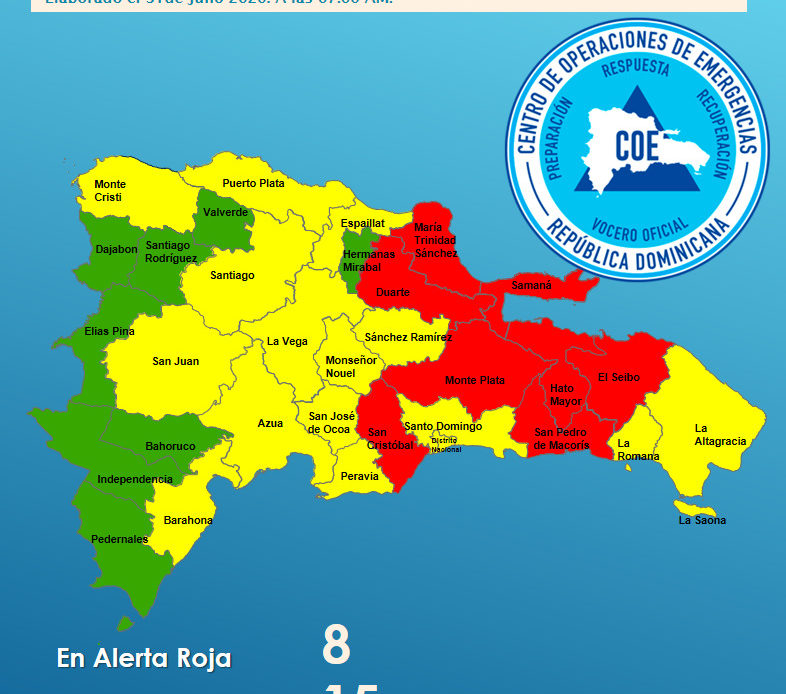 Último boletín del COE