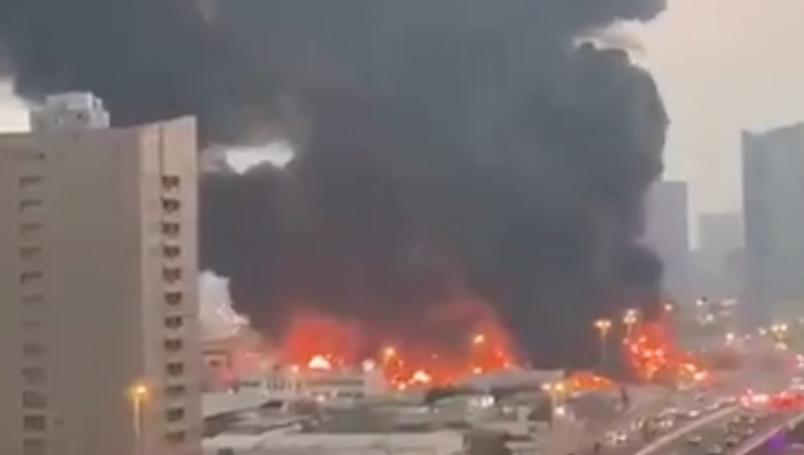 Incendio-Emiratos Arabe