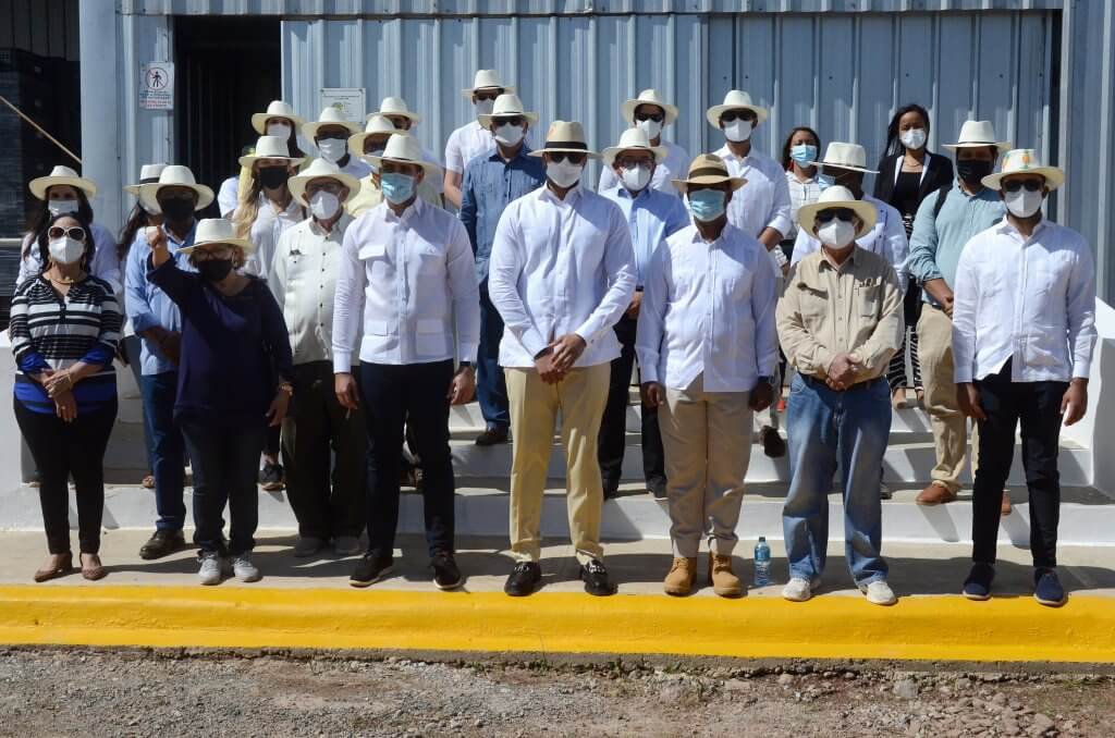 Embajadores dominicanos visitan proyecto de producción de piñas de Monte Plata