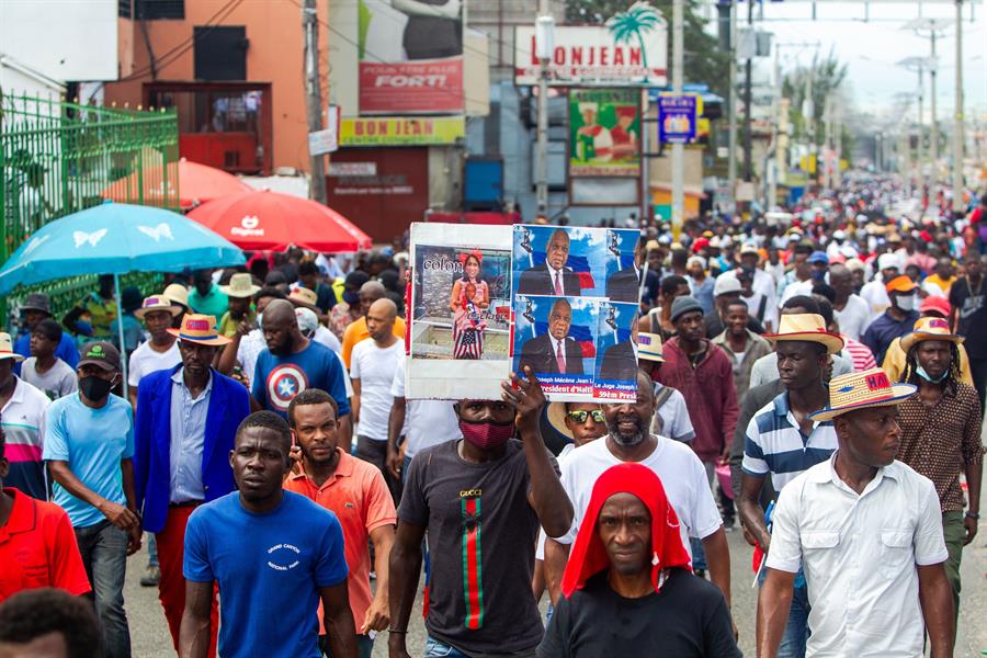 Haitianos protestan contra secuestros.