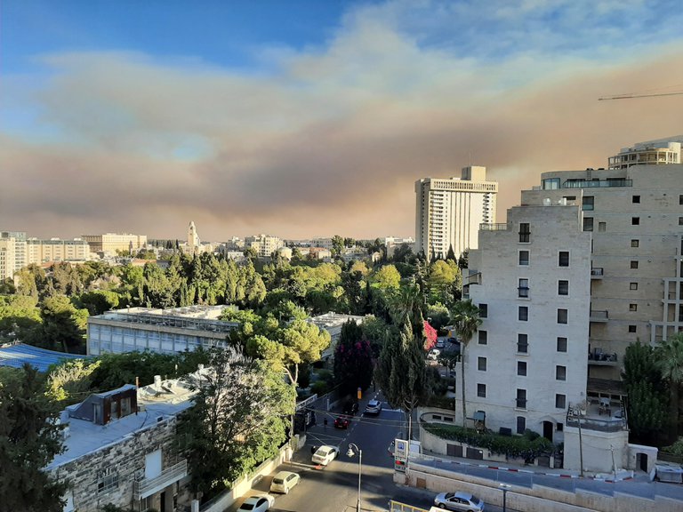 Incendio forestal Jerusalén