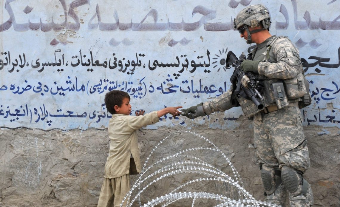 Soldados estadounidenses en Kabul