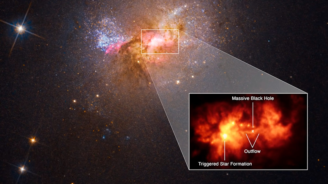 Científicos descubren un agujero negro que está creando estrellas
