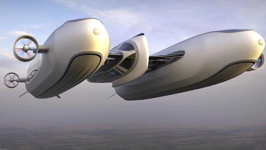 Presentan concepto de lujoso superyate volador al estilo de "Star Wars"