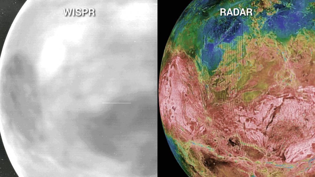 Sonda solar Parker capta primeras imágenes de la superficie de Venus