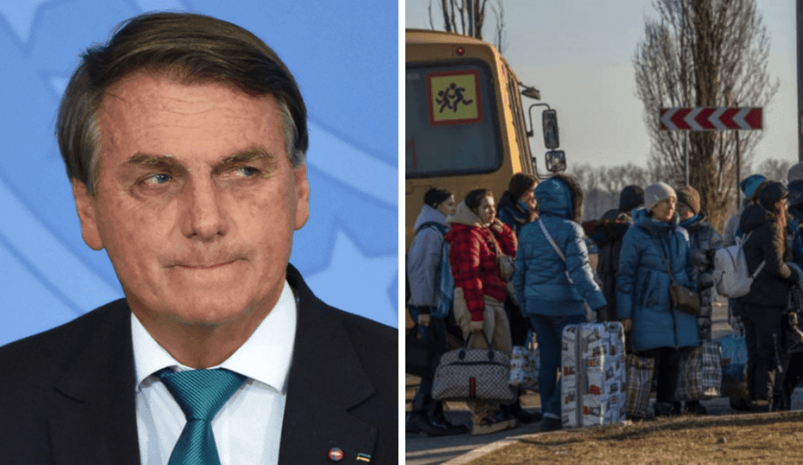 Bolsonaro concede visado humanitario a ucranianos que huyen de invasión rusa