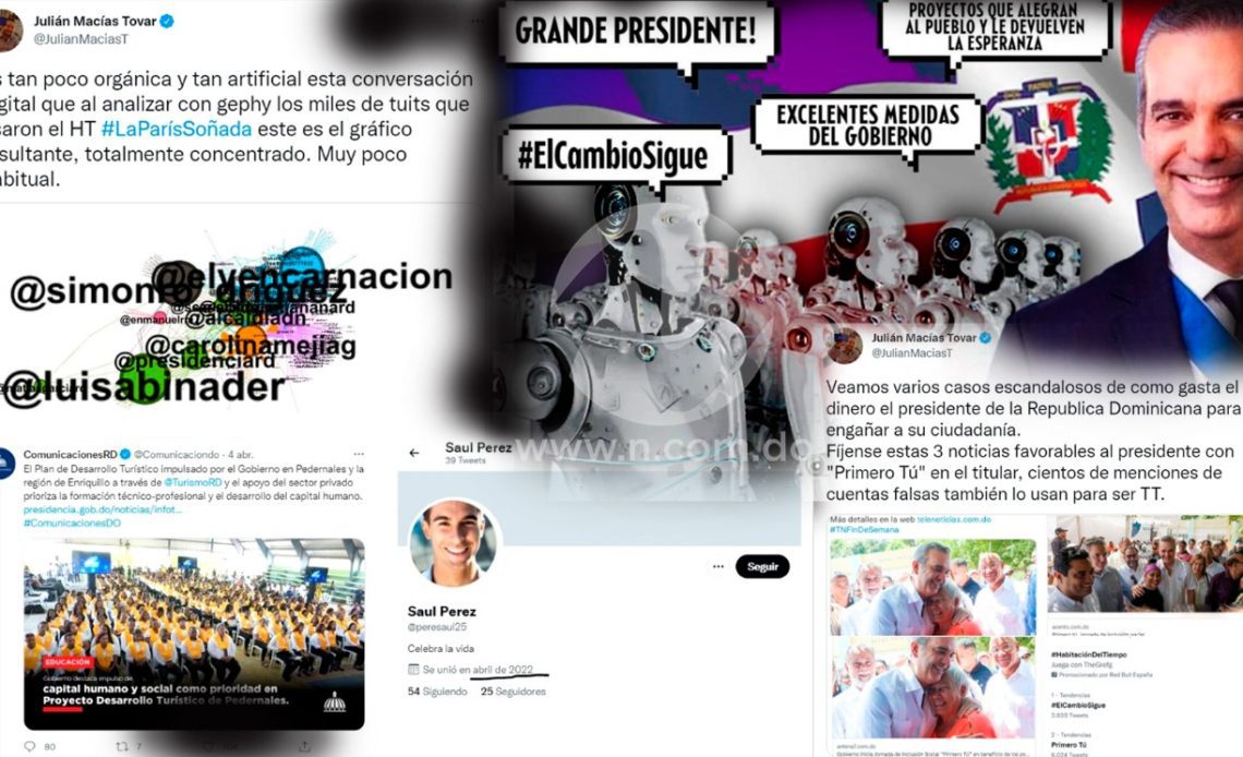 Las cuentas falsas en redes sociales para mejorar imagen del Gobierno de  Abinader, según revela experto español - N Digital