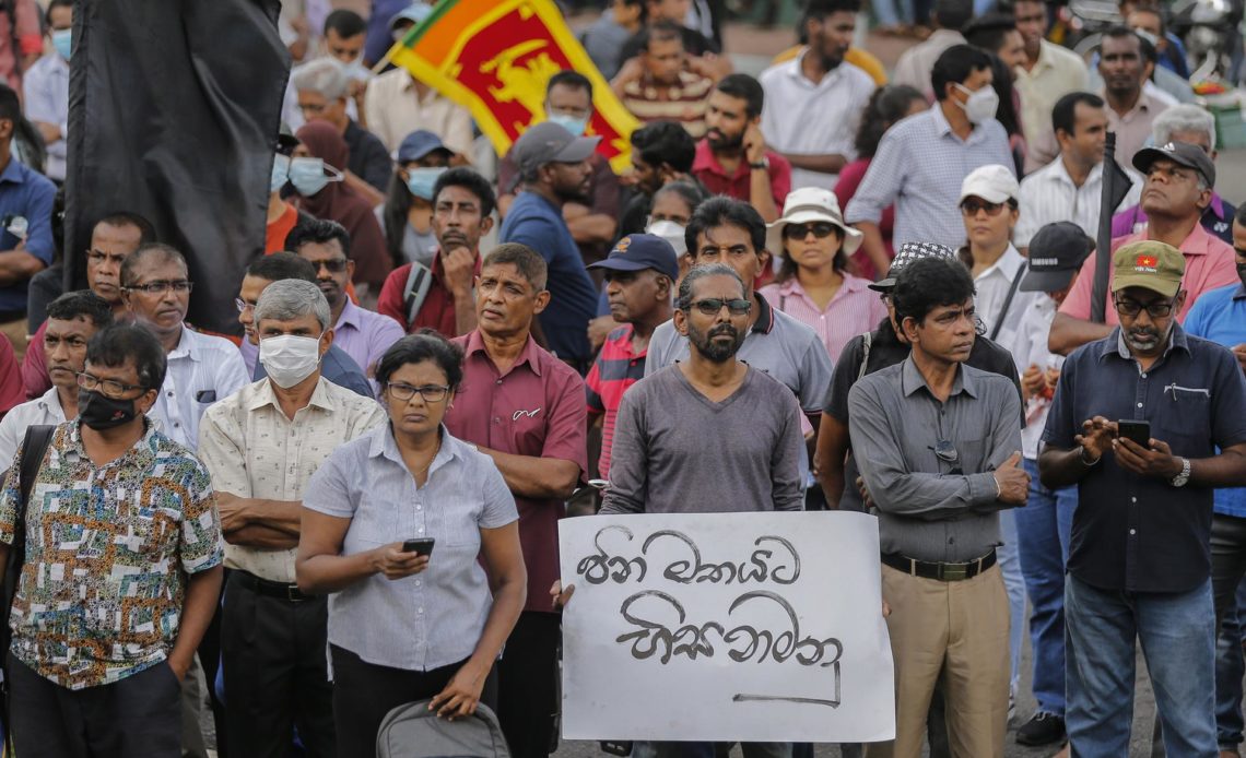 Manifestaciones en Sri Lanka protestan contra la represión del Gobierno