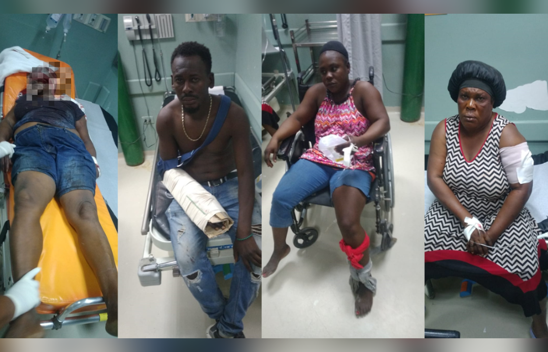 Cuatro haitianos heridos de bala por banda en Haití fueron trasladados a hospital de Jimaní