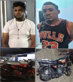 PN apresa dos hombres con motocicletas robadas en Esperanza y Santiago