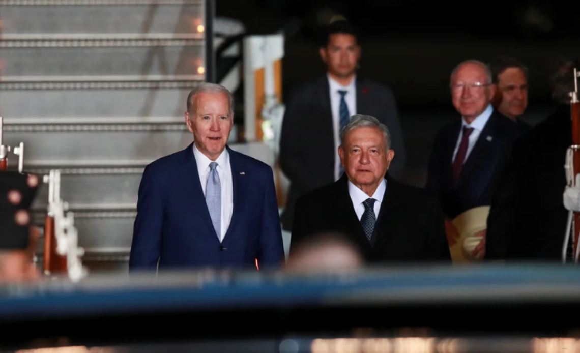 Biden llega a México para la X Cumbre de Líderes de América del Norte