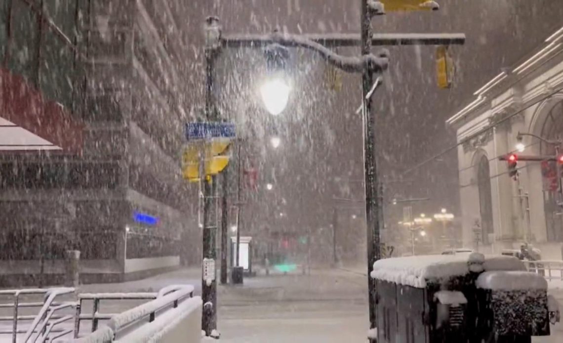 Alertan de nevada en NY esta noche y el martes por la madrugada