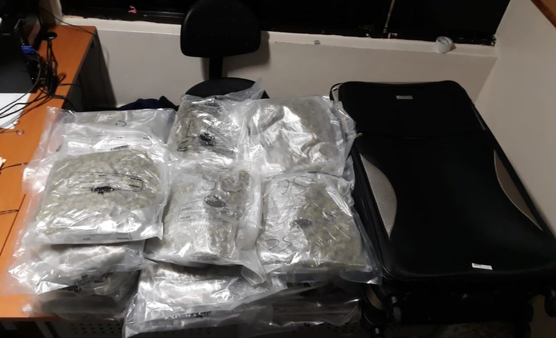 DNCD incauta en el AILA 138 paquetes de marihuana en seis maletas