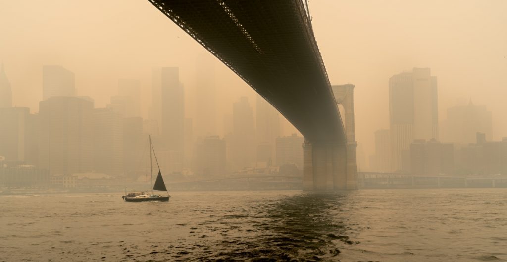 Mejora calidad del aire en NY y Washington tras humo de incendios en Canadá disiparse