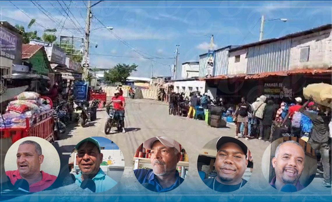 Comerciantes expresan descontento ante atropello a productos comprados por haitianos en la frontera