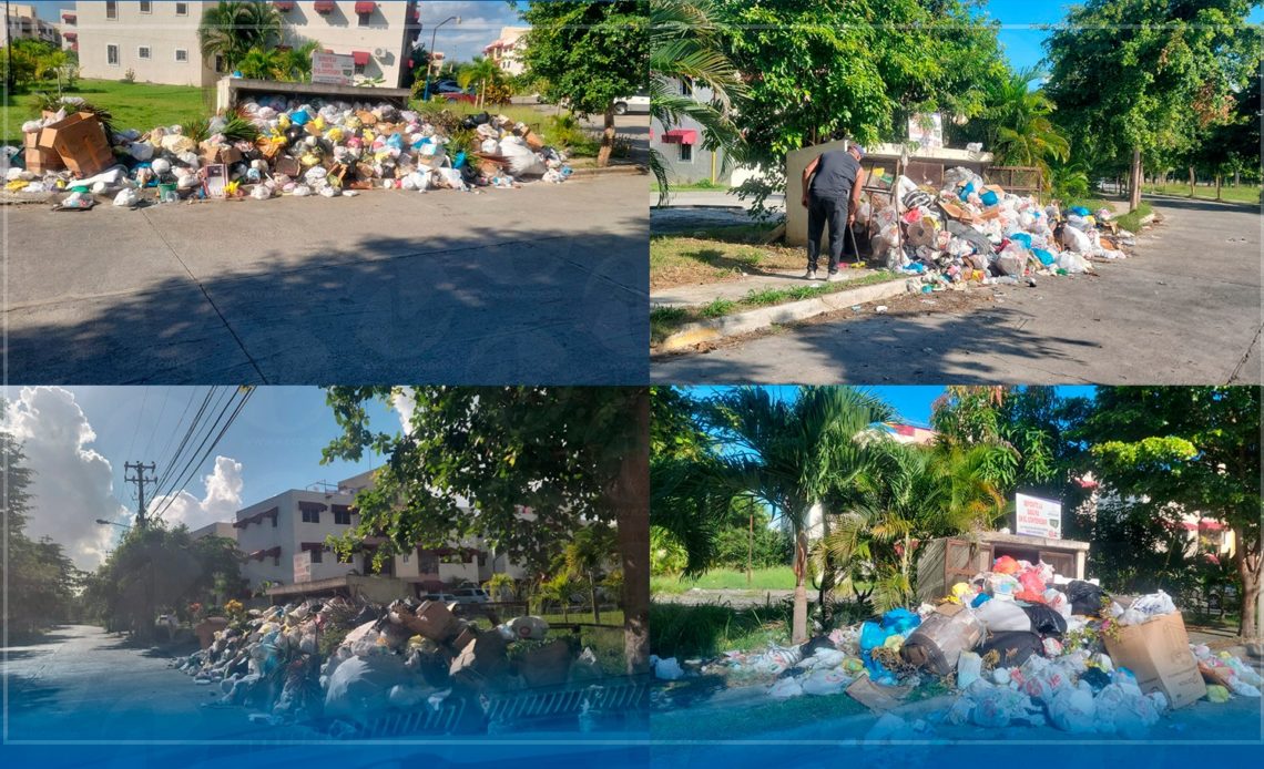 Moradores en Carmen Renata III protestan por gran cúmulo de basura en residencial