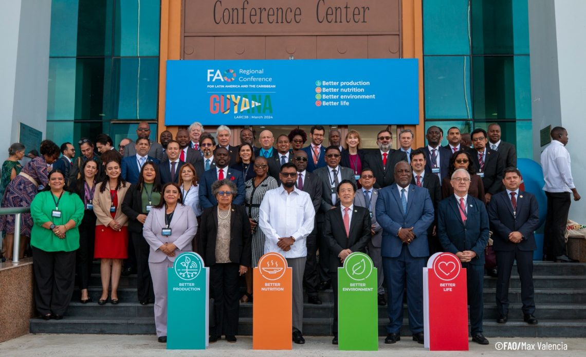 Conferencia Regional de la FAO América Latina y el Caribe inicia con participación de presidentes y ministros