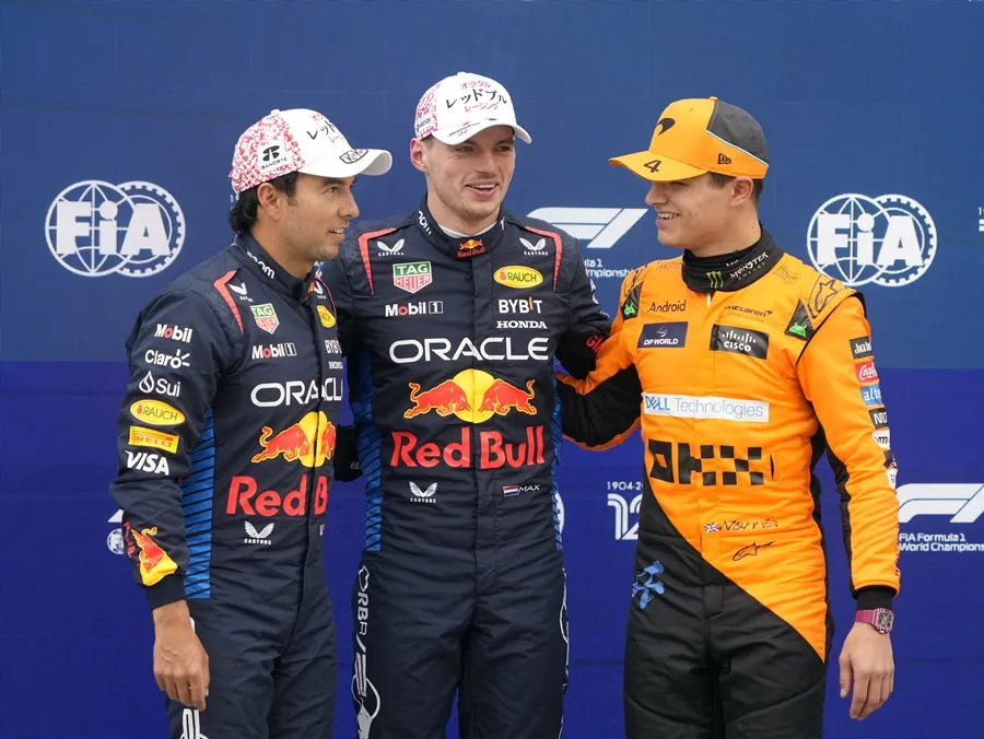 Verstappen firma la ‘pole’ en Japón; Checo, segundo; Sainz arranca cuarto y Alonso, quinto