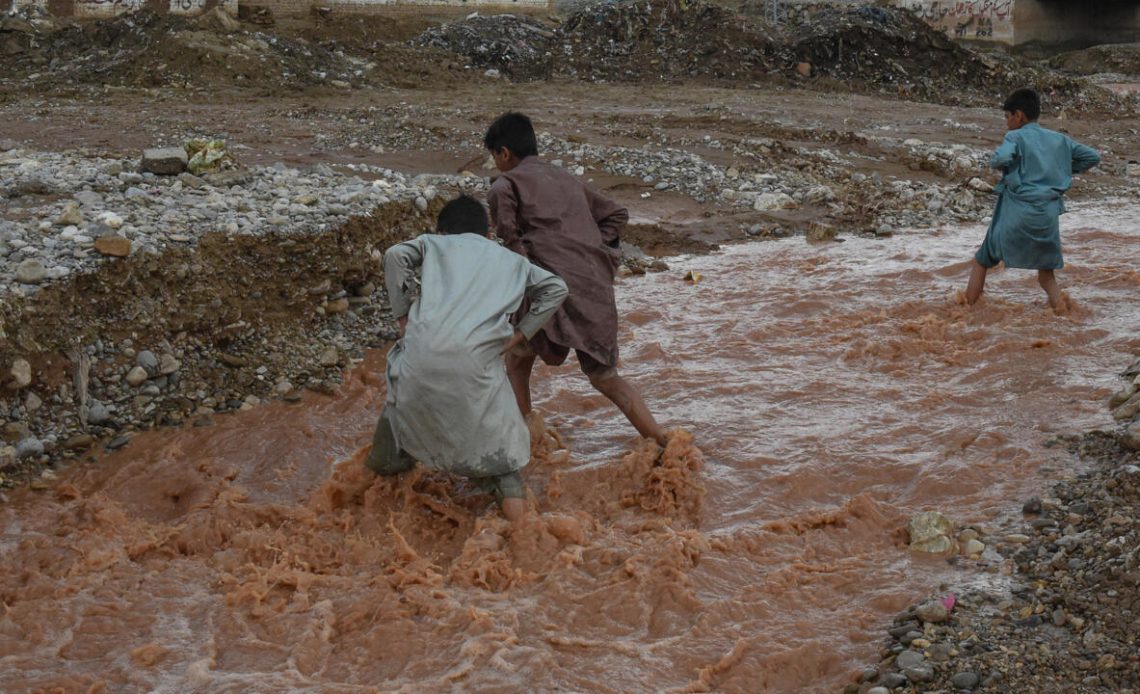 Fuertes lluvias en Pakistán