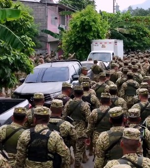 Instalan cerco de seguridad en varias colonias de El Salvador; capturan varios pandilleros