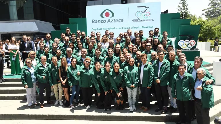 Atletas mexicanos en Banco Azteca