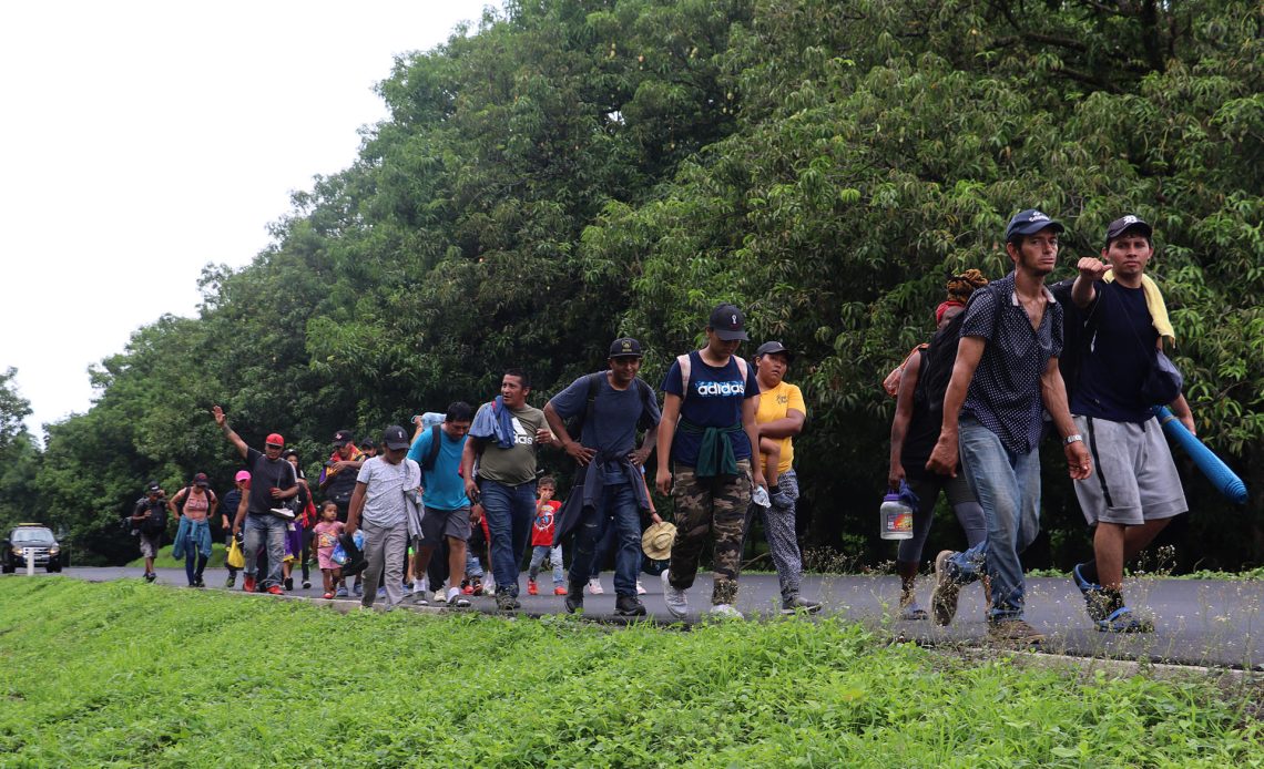 Caravana migrante en México