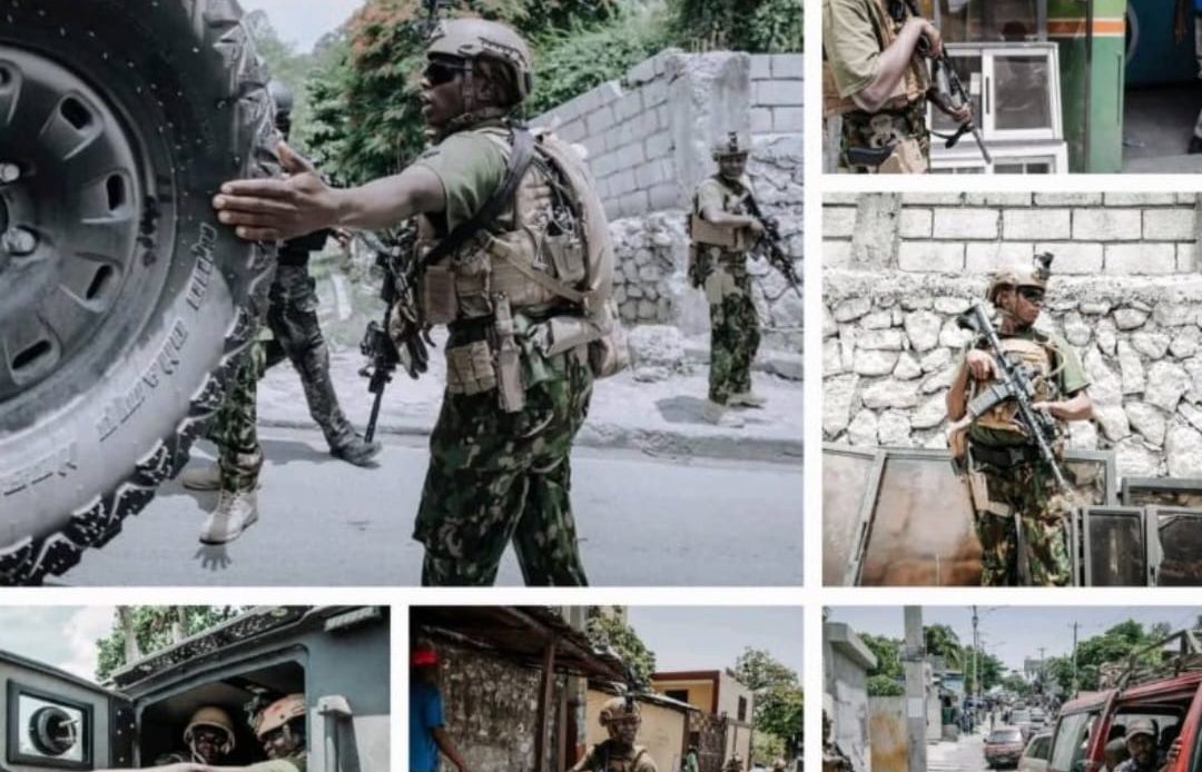Policías de Haití y Policías de Kenia
