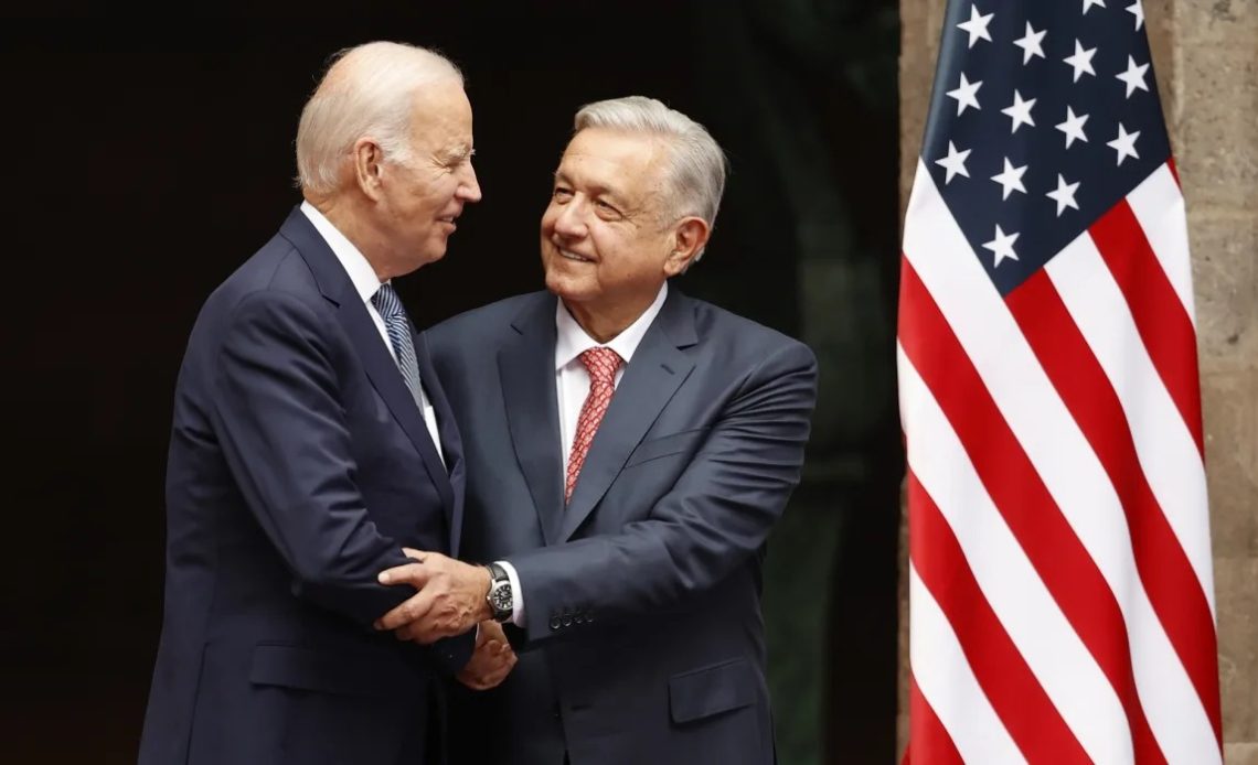 AMLO y Biden se saludan