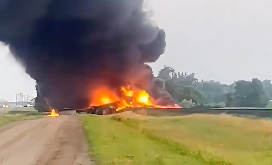 Incendio en Dakota del Norte