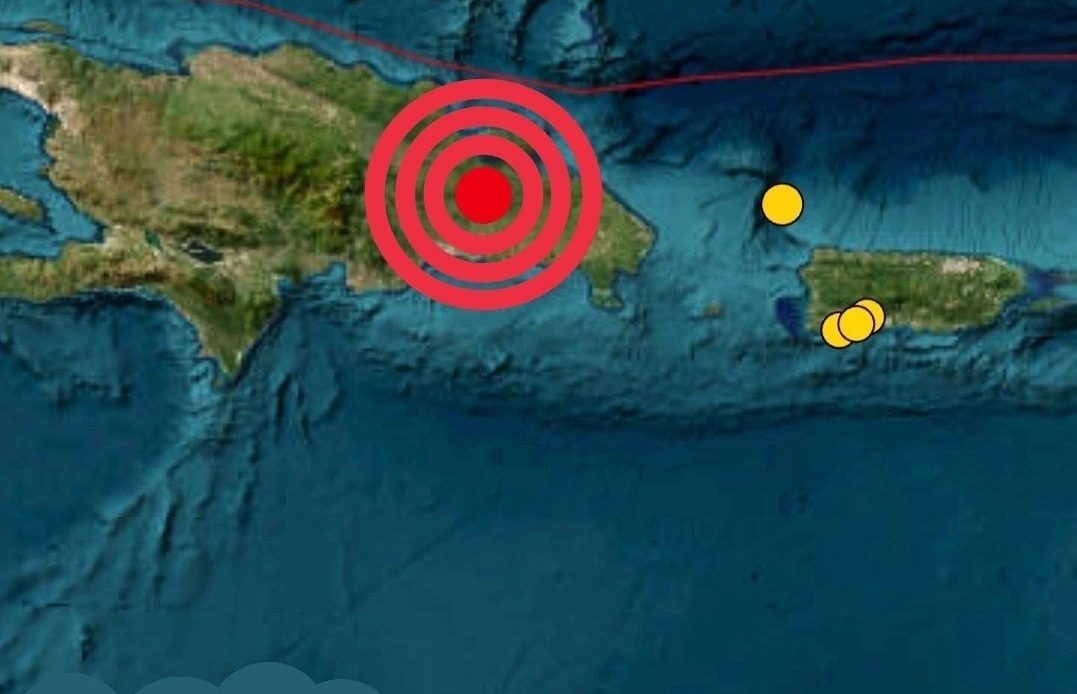 Reportan temblor de magnitud 4.2 al noreste de República Dominicana