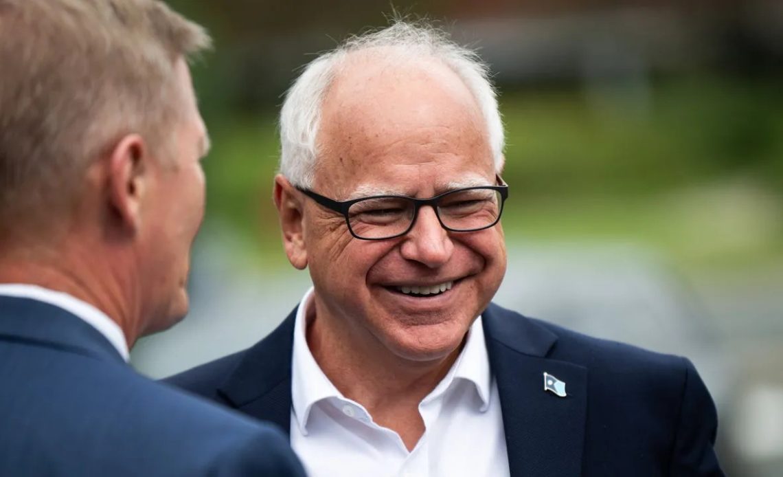 Tim Walz, candidato a vicepresidente en Estados Unidos