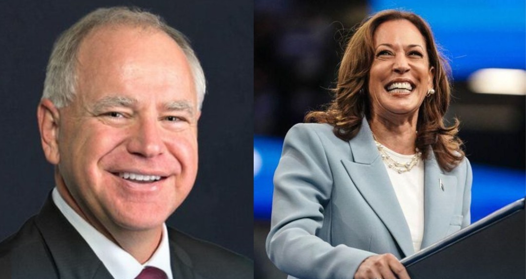 Tim Walz y Kamala Harris