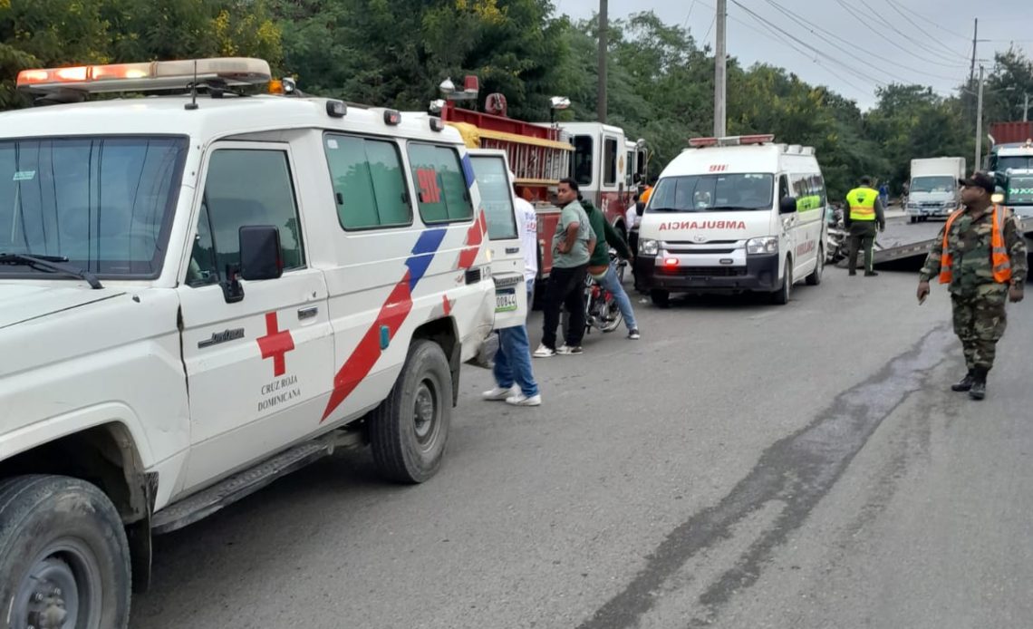 Accidente en Santiago./