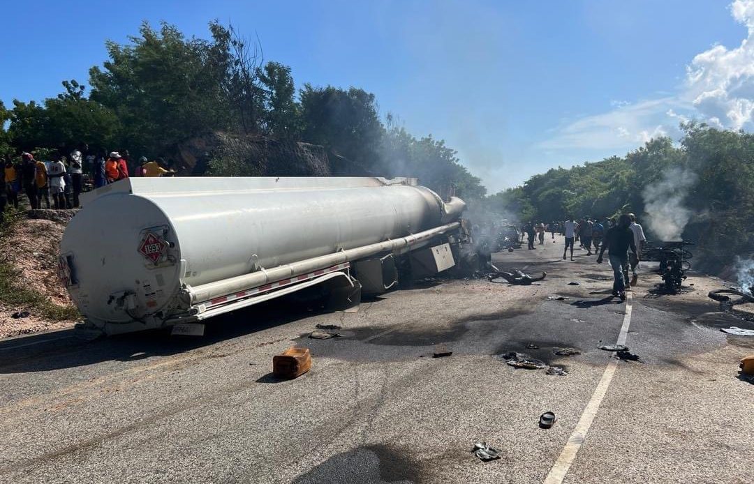 Un camión cisterna explotó en Haití./