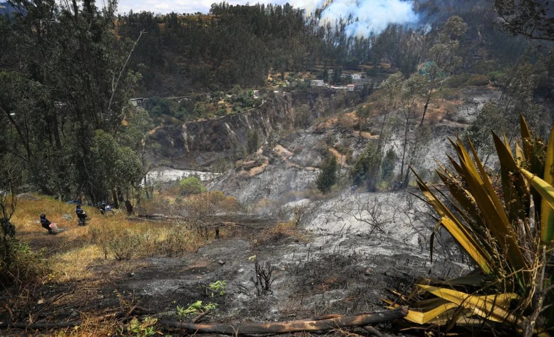 Incendio en Ecuador