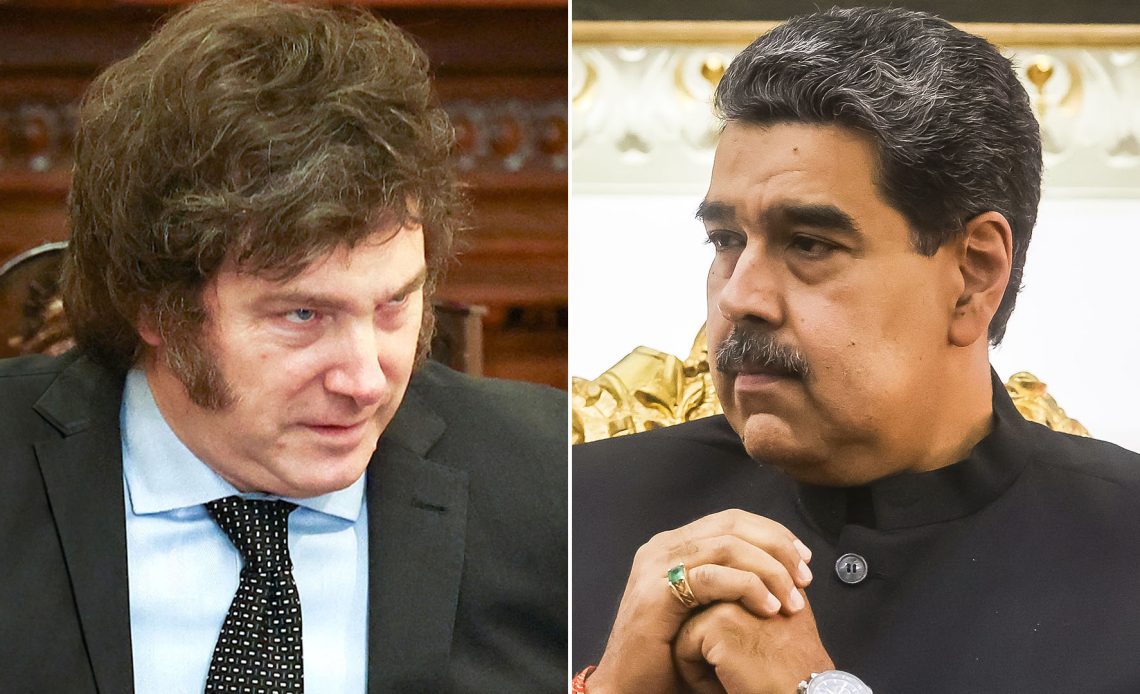 Maduro y Javier Milei