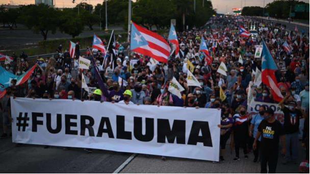 Protesta en Puerto Rico