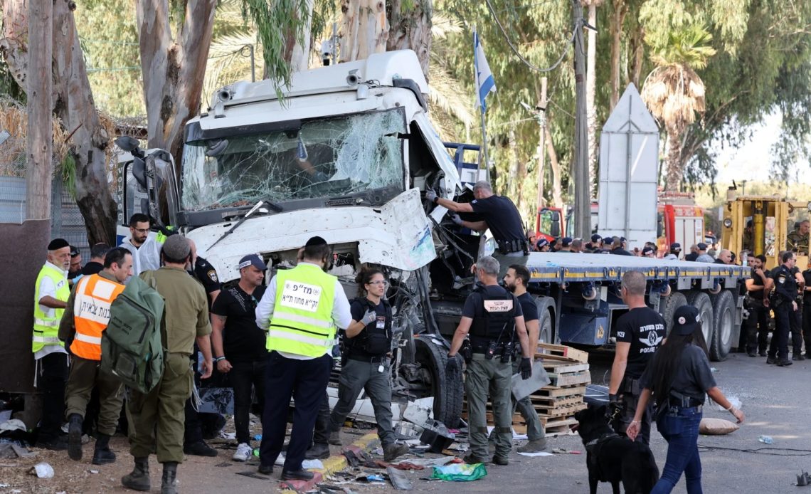 Accidente de tránsito en Tel Aviv