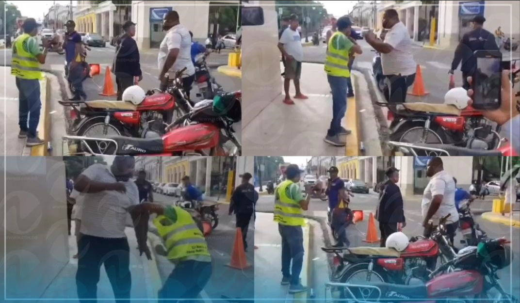 Motorista y chofer de la ruta La Vega-Santiago protagonizan trifulca