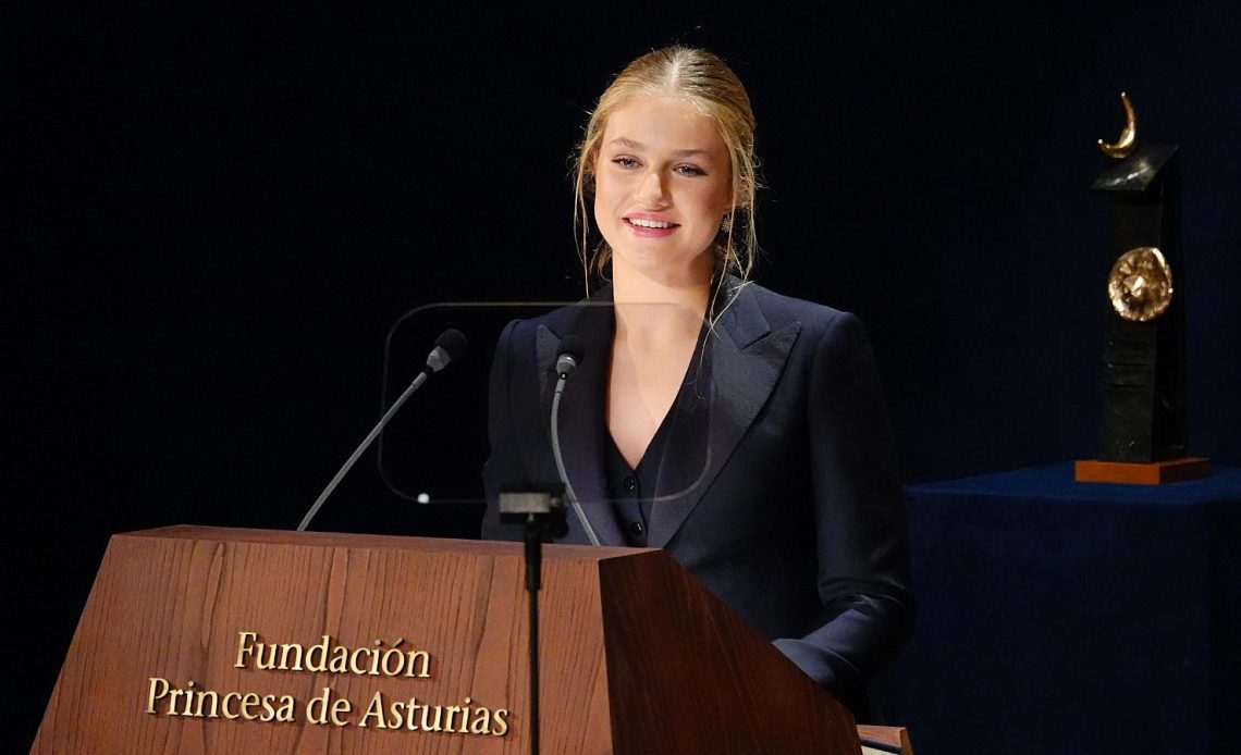 Princesa Leonor en su discurso en los Premios Princesa de Asturias.