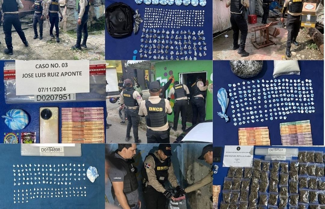 Más de 268, 000 gramos de drogas incautados y 871 personas arrestadas durante operativos