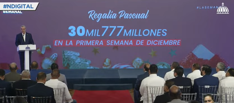 Gobierno anuncia entrega de Regalía Navideña en la primera semana de diciembre