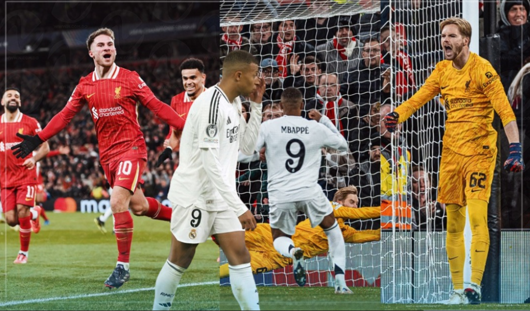 En la Champions League, el Liverpool derrota 2-0 al Real Madrid; Mbappé falló un penal