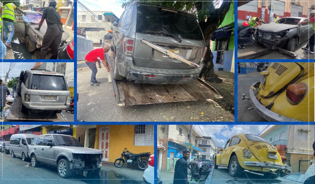 Alcaldía del DN retira vehículos chatarras de las calles de Villa Juana