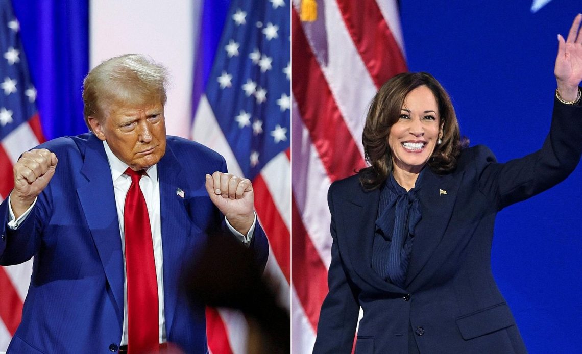 donald trump y kamala harris