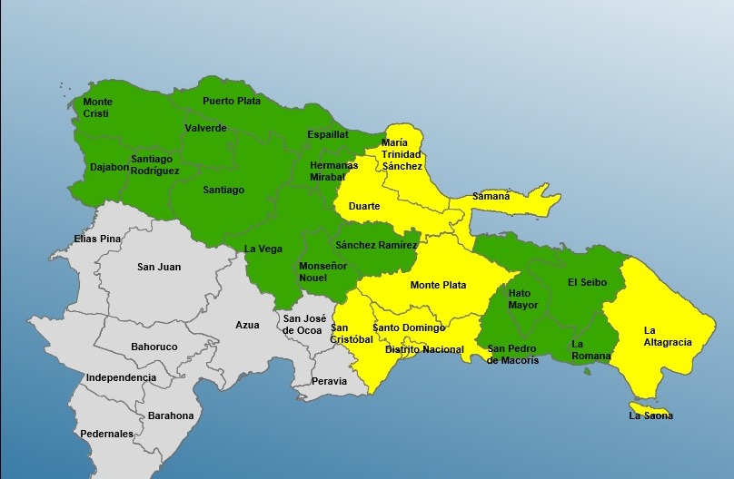 COE disminuye a 23 las provincias en alerta; frente frío y lluvias siguen con incidencias