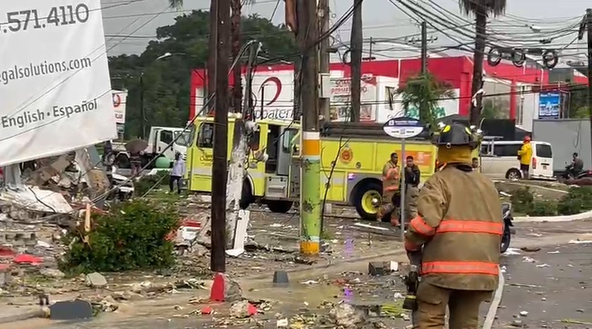 Explosión registrada en Puerto Plata se originó en una oficina legal